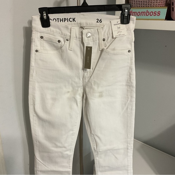 J. Crew White Wash 9" Toothpick Jeans Size 26 - Picture 4 of 15
